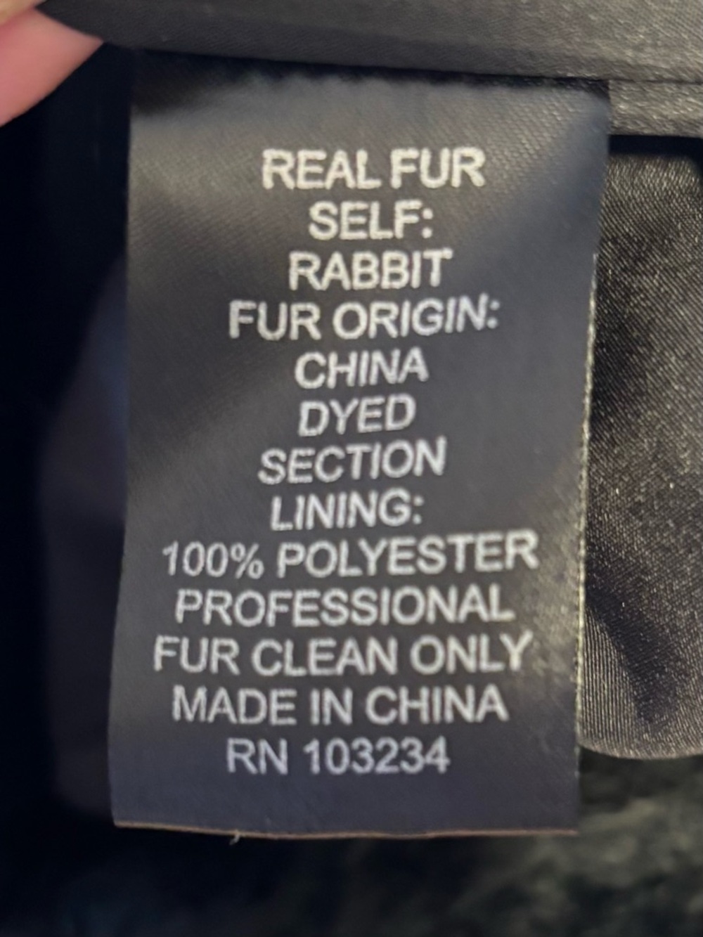 Adrienne Landau Black Rabbit Fur Coat for Kids - Picture 7 of 7
